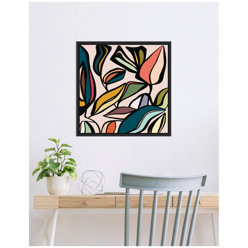 Fanciful Ficus Framed Canvas Wall Art