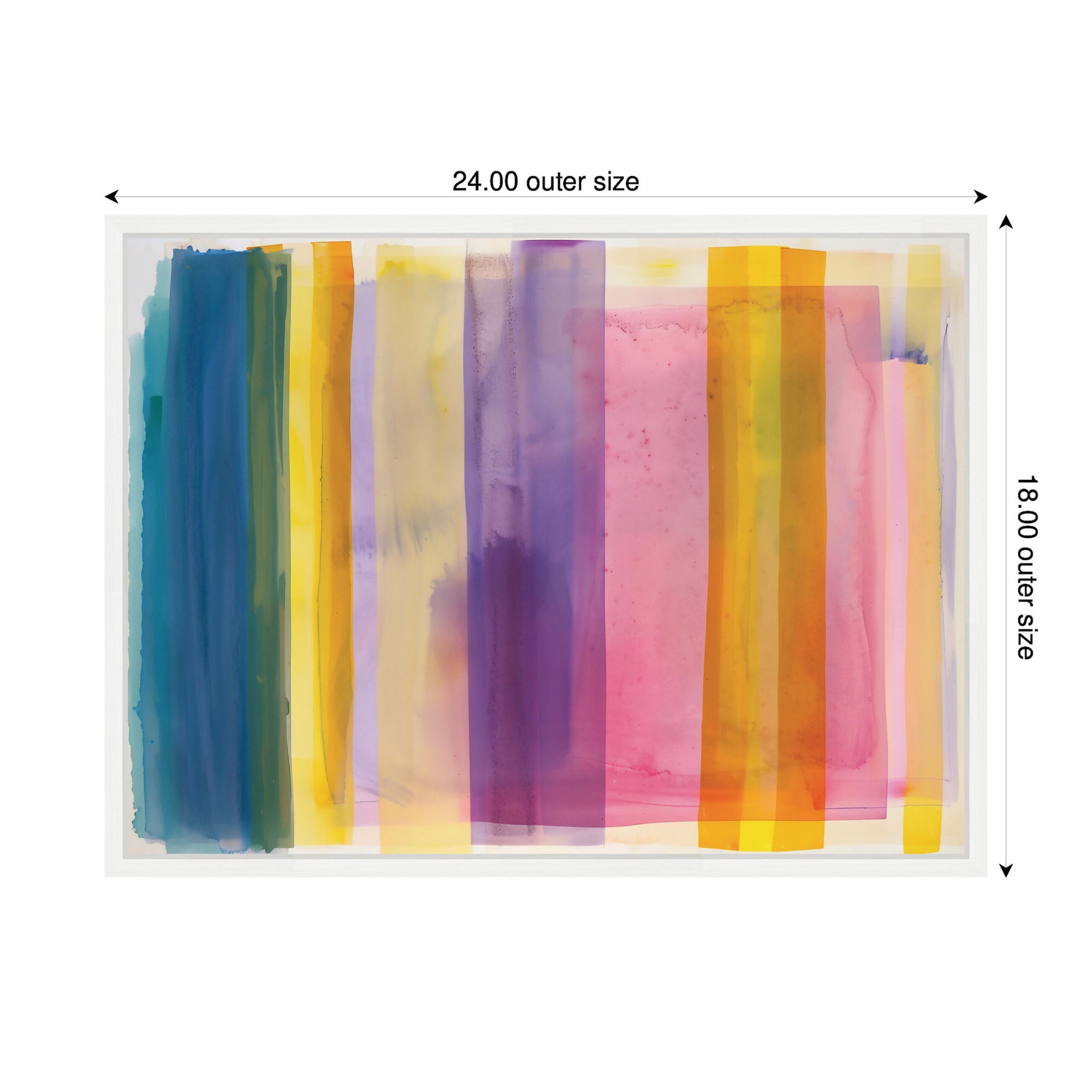 Sylvie Vibrant Lines II Framed Canvas by Amy Lighthall