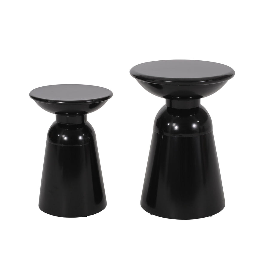 Serenita Outdoor Side Tables With Flared Design (Set of 2)