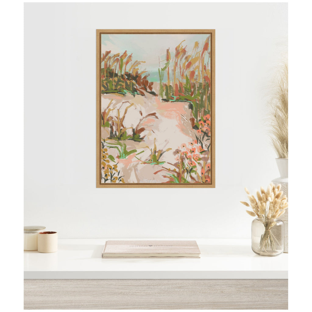 Sunrise Seascape by Annie Quigley Framed Canvas Wall Art Print