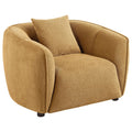 Aleisha Channel-Tufted Accent Chair — Mustard