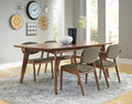 Malone 5-piece Rectangular Dining Table Set Dark Walnut