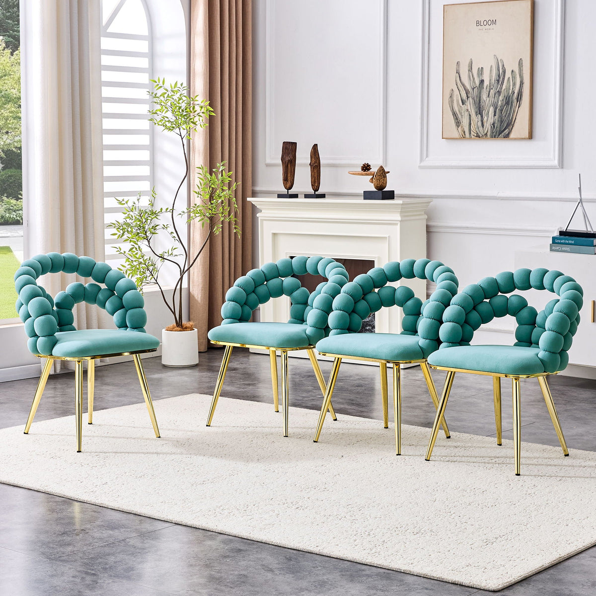 Puffy Bubble Dining Chairs — Set of 2