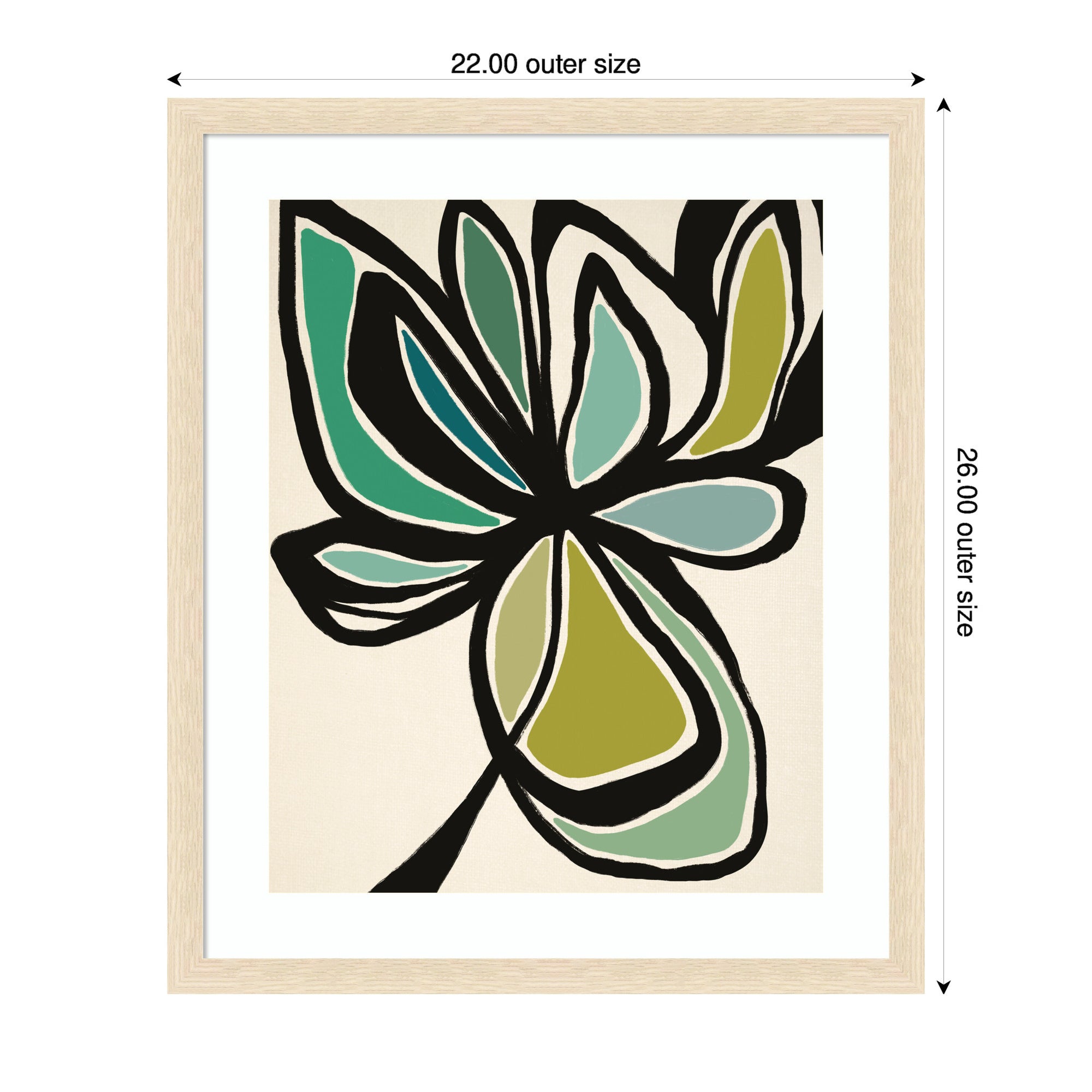 Framed Art Midnight Floral 3 by Alicia Bock