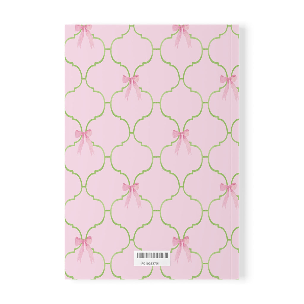 Watercolor Bow Softcover Notebook