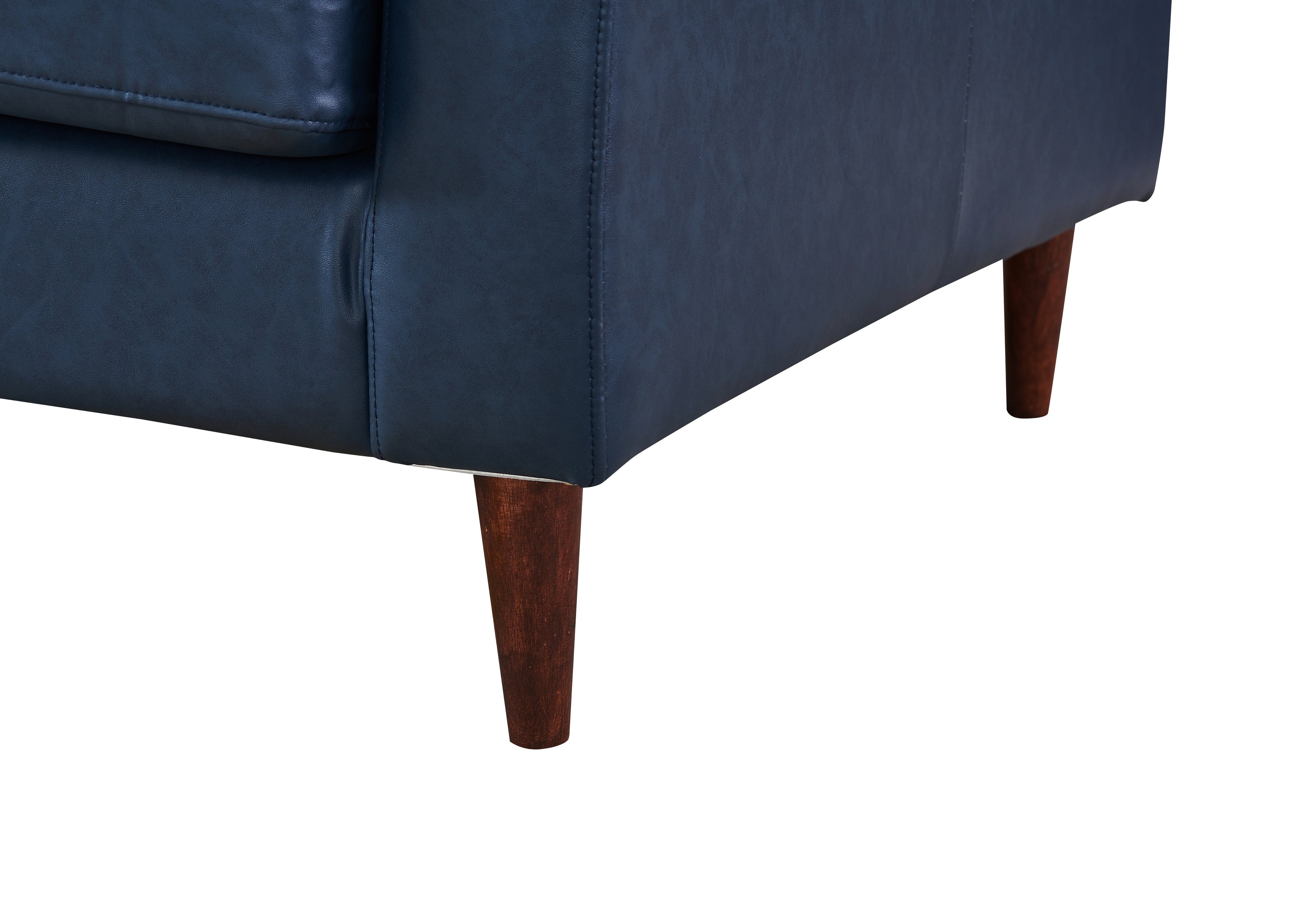 Alessandra Modern Contemporary Eco Leather Sofa - Blue