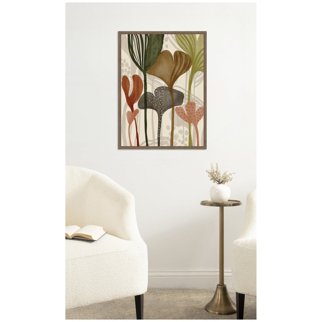 Earthen Botanicals l by Nikita Jariwala Framed Canvas Wall Art Print
