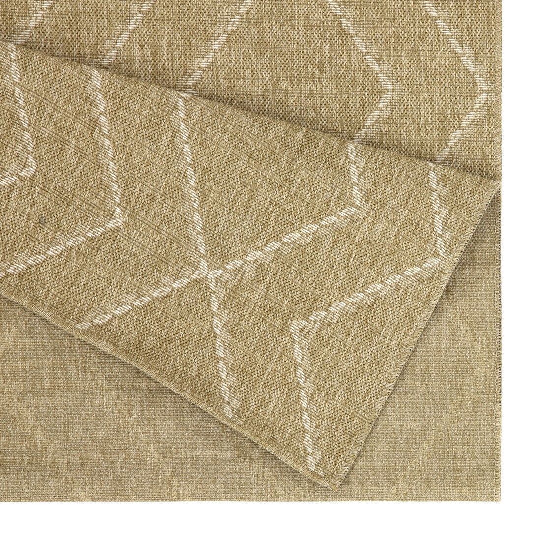 Earth 5'3" x 7'3" Indoor/Outdoor Area Rug - Jute/White