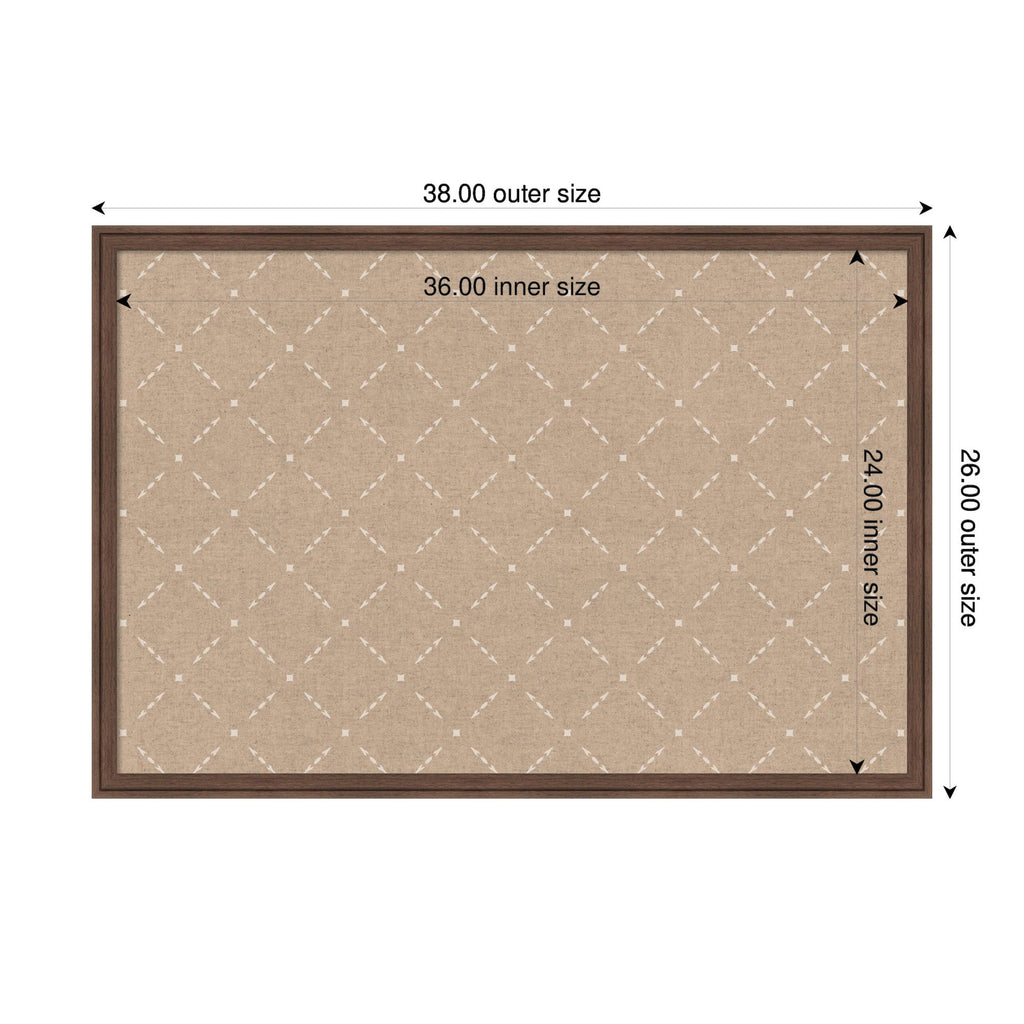 Pinboard Beige Lattice Pattern