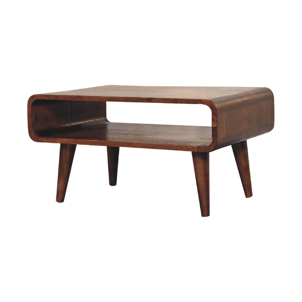 Open Mango Wood Media Table