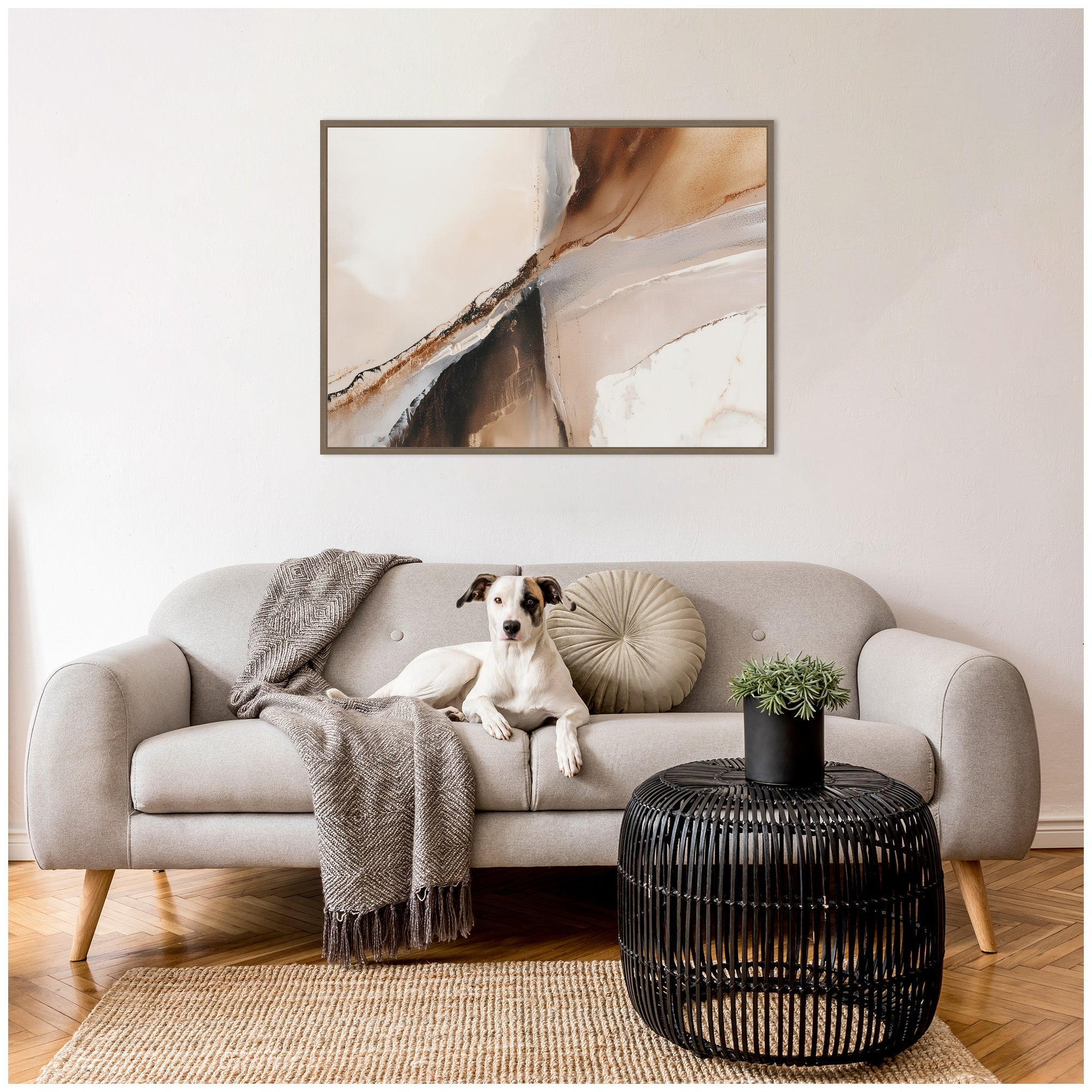 Element II by Amy Lighthall Framed Canvas Wall Art Print