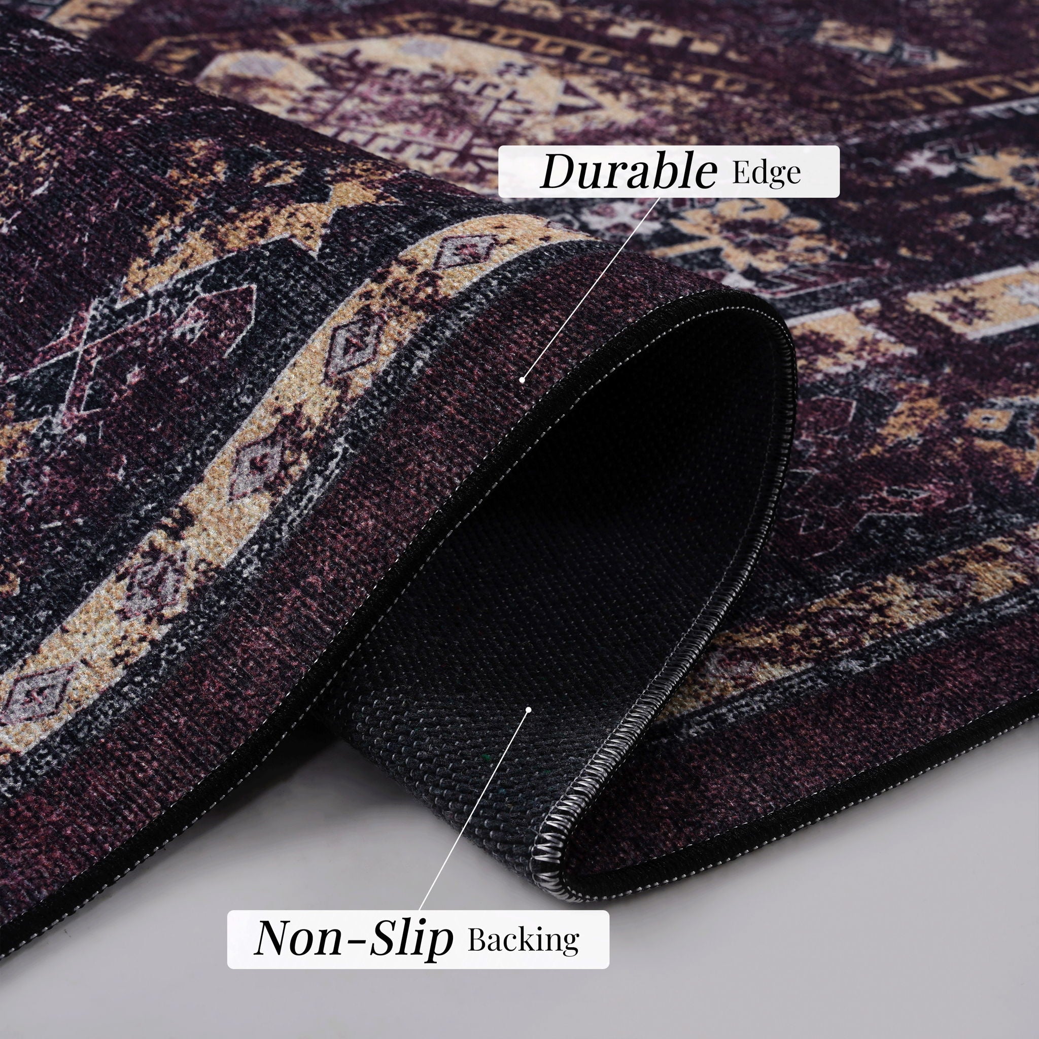 Maval Washable Area Rug