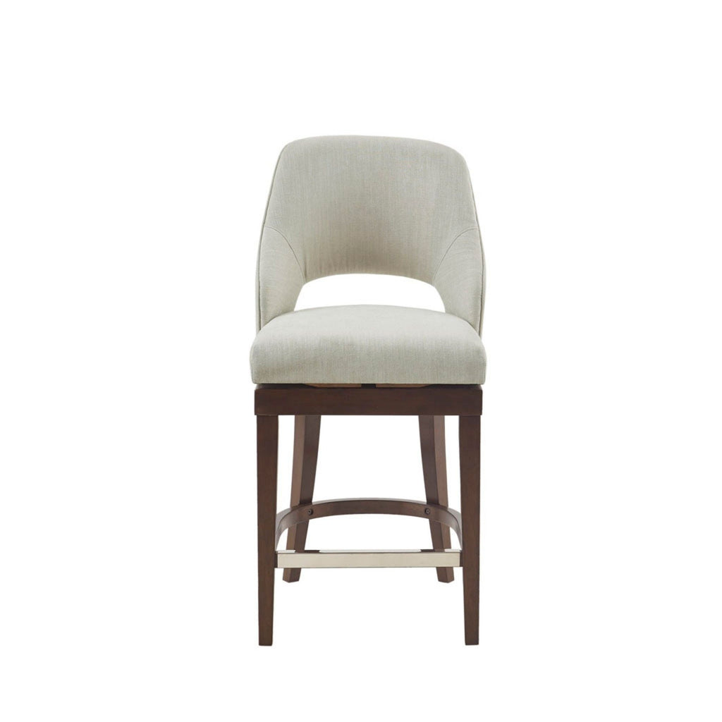 Cream Swivel Counter Stool