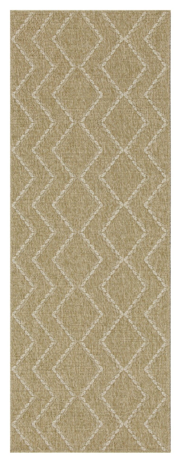 Earth 5'3" x 7'3" Indoor/Outdoor Area Rug - Jute/White