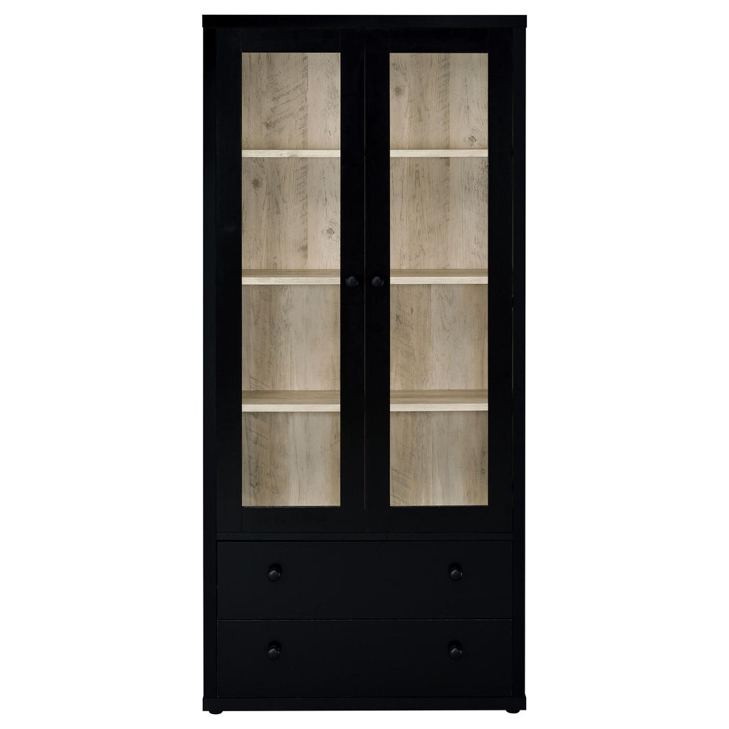 Hawthorne Glass Display Cabinet — Black