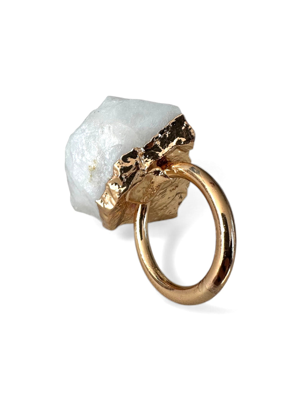 White Quartz Napkin Rings (Set of 2)