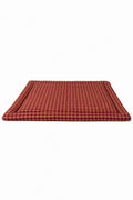 Red Beige Gingham Padded Baby Play Mat