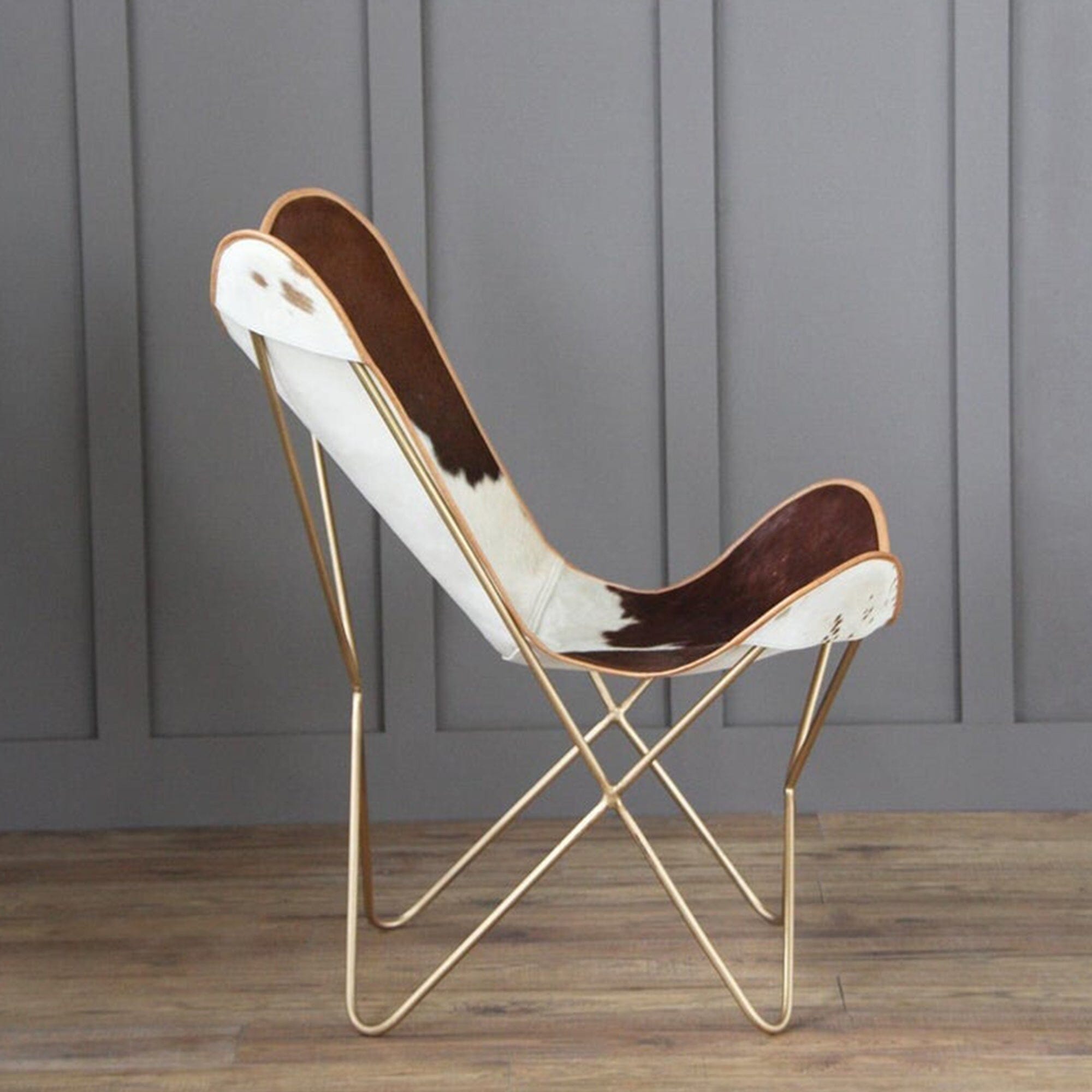 Swiss Cowhide Butterfly Chair