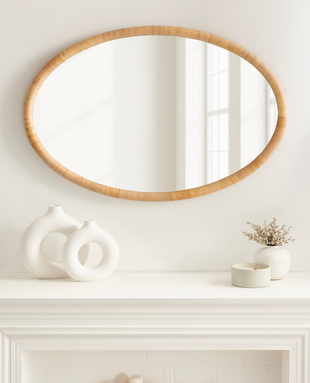 Rahfy Oval Framed Wall Mirror
