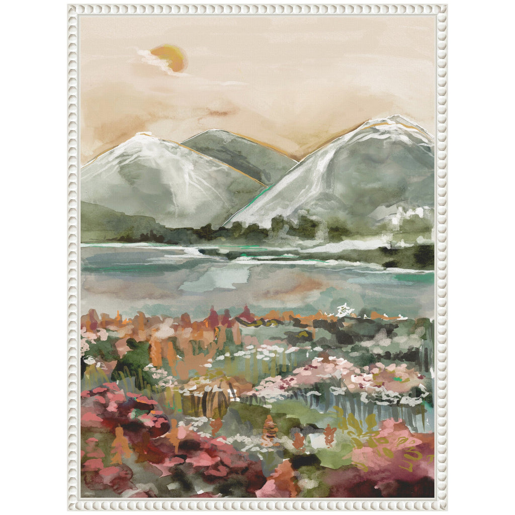 Sylvie Neutral Landscape 03 Framed Canvas by Annie Quigley