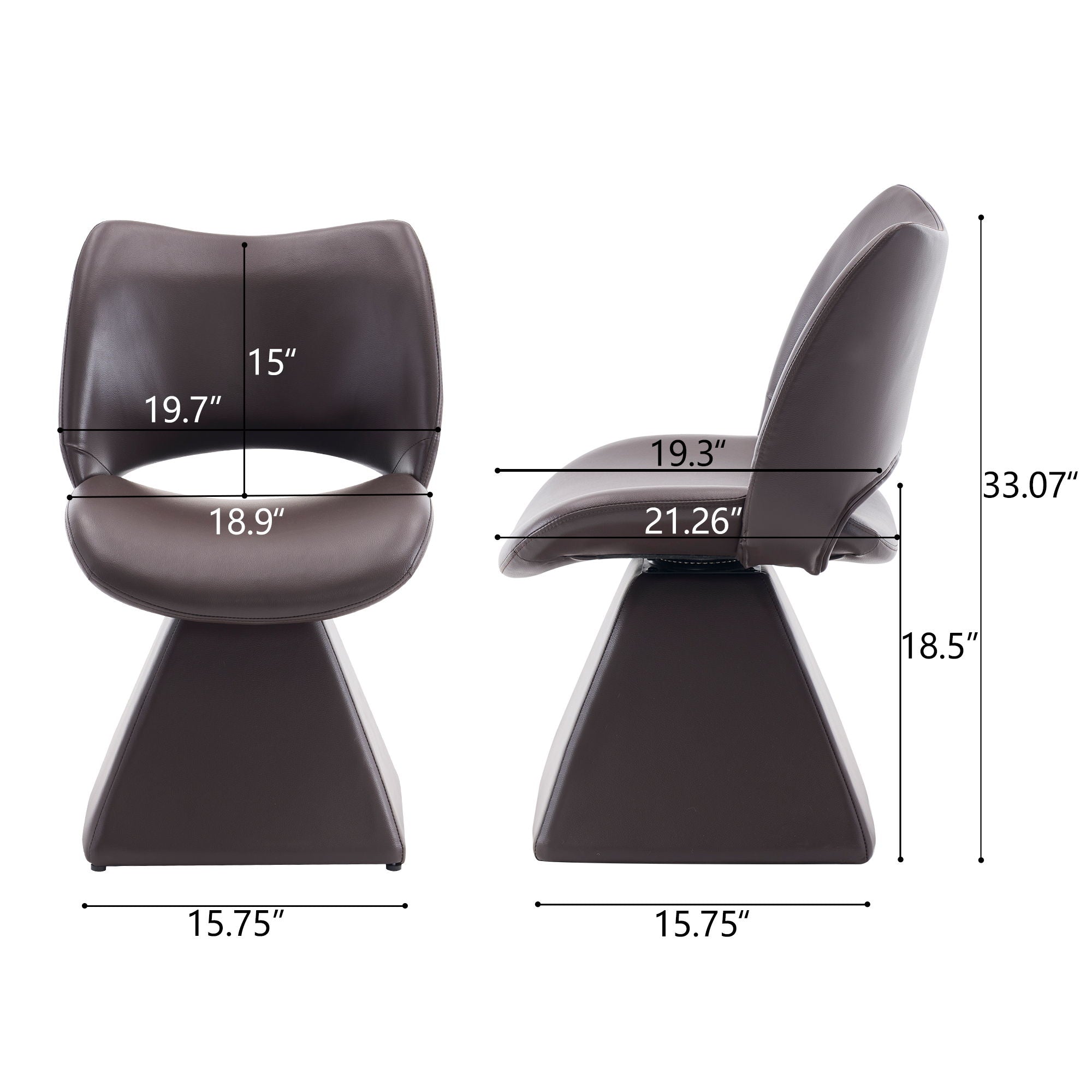 High-Back Swivel Dining Chair