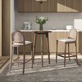 Panama Cane Bar Stools — Set of 2