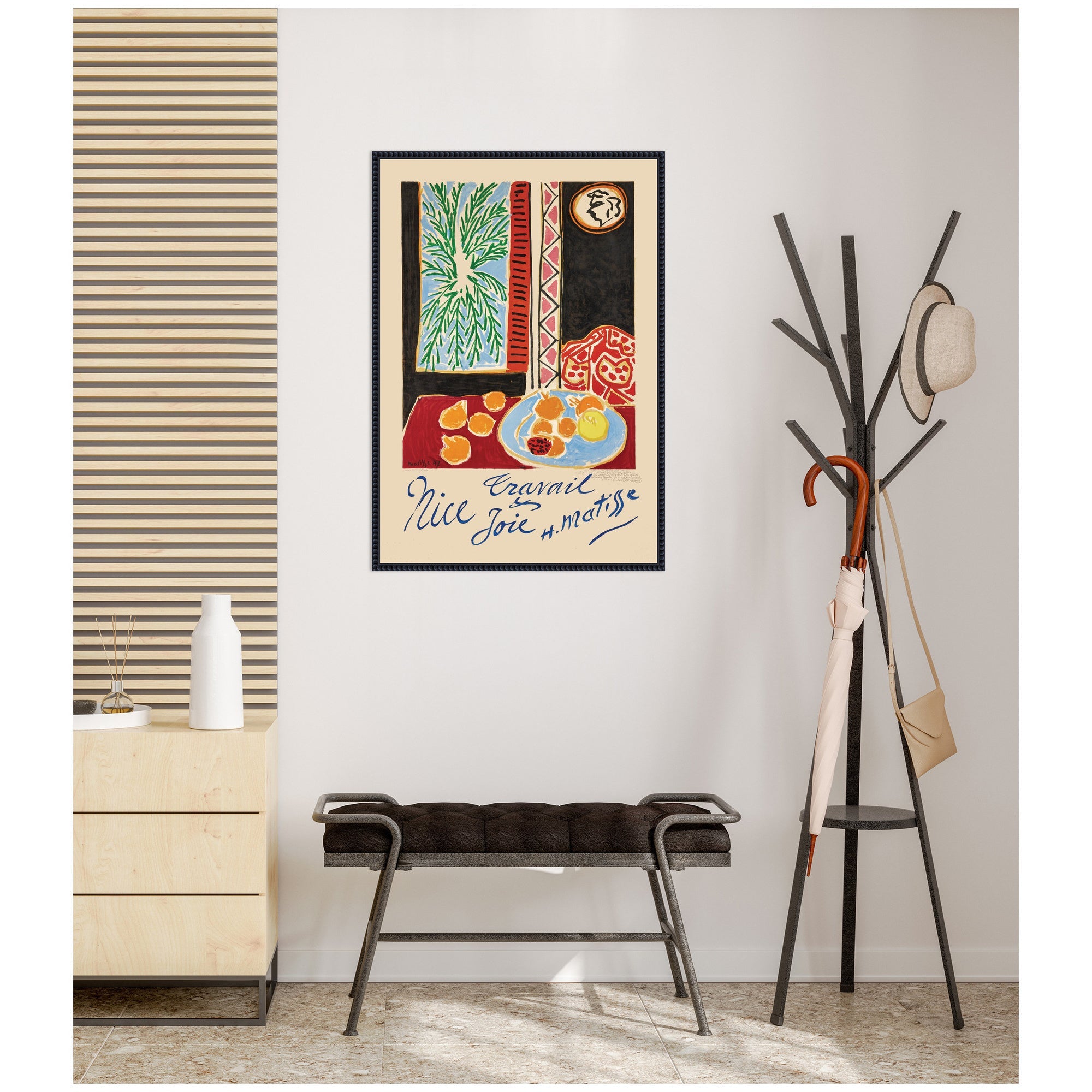 Nice Travail et Joie 1947 Henri Matisse by Nostalgia Prints Framed Canvas Wall Art Print