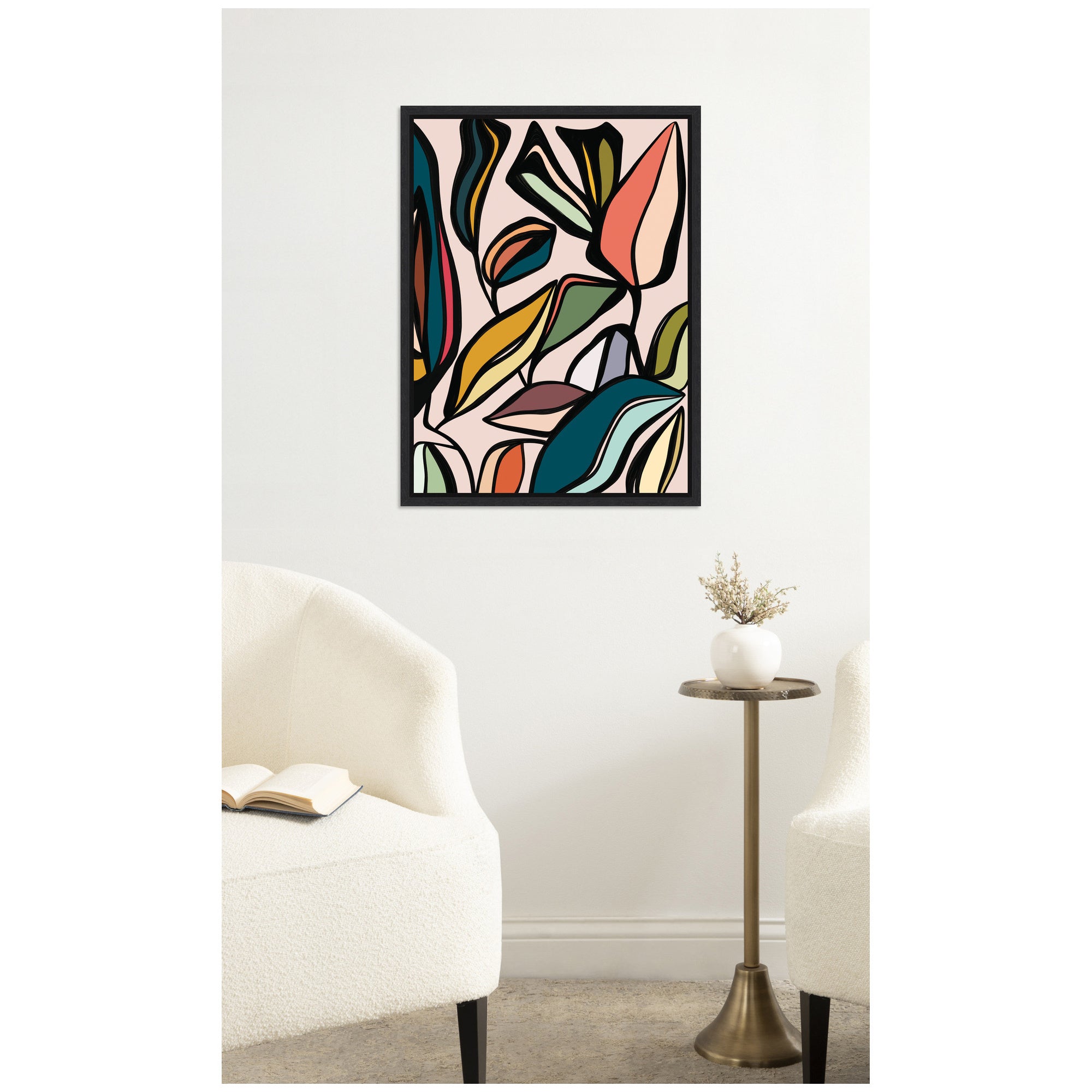 Fanciful Ficus Expansion by Alicia Bock Framed Canvas Wall Art Print