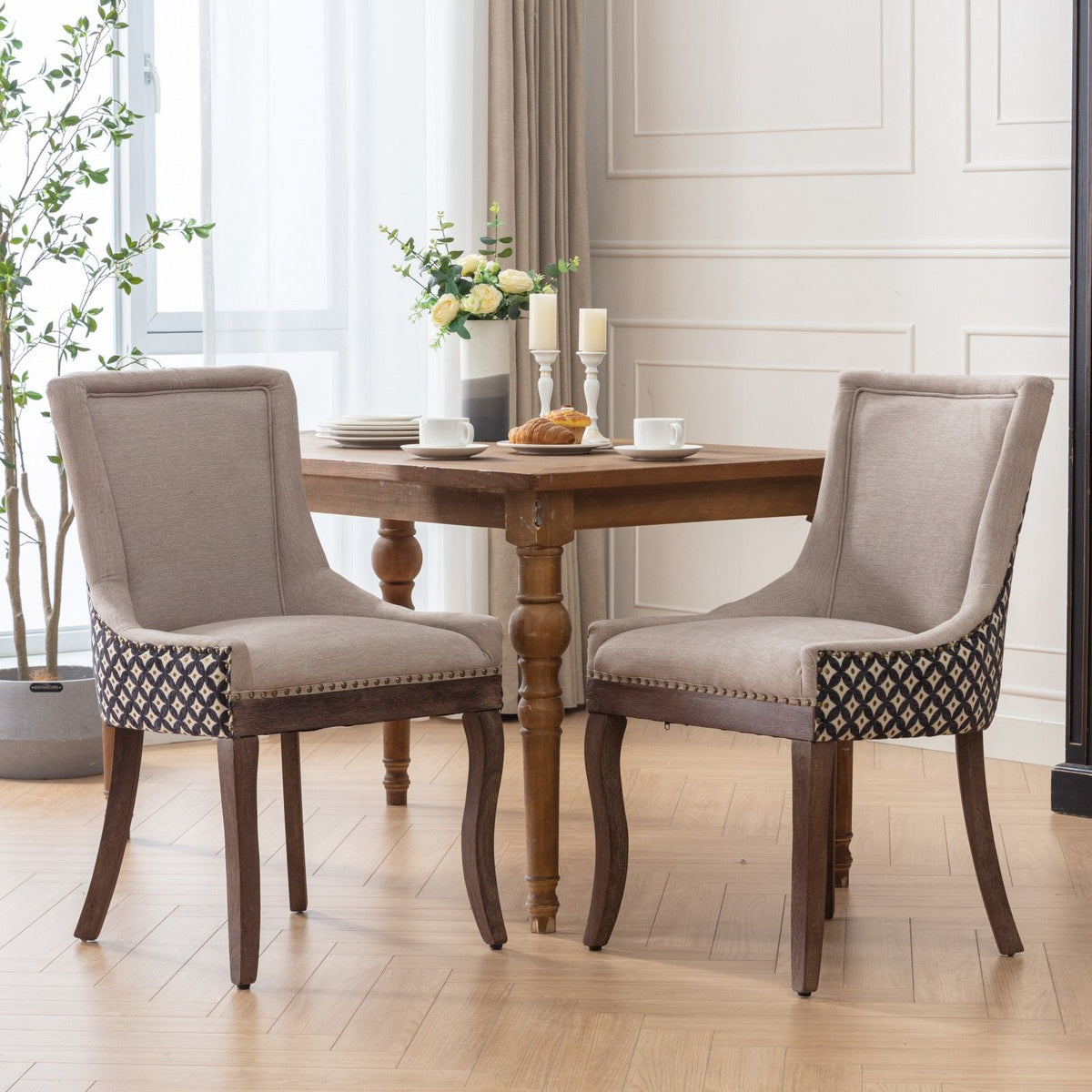 Ultra Upholstered Dining Chairs — Set of 2, Color Options