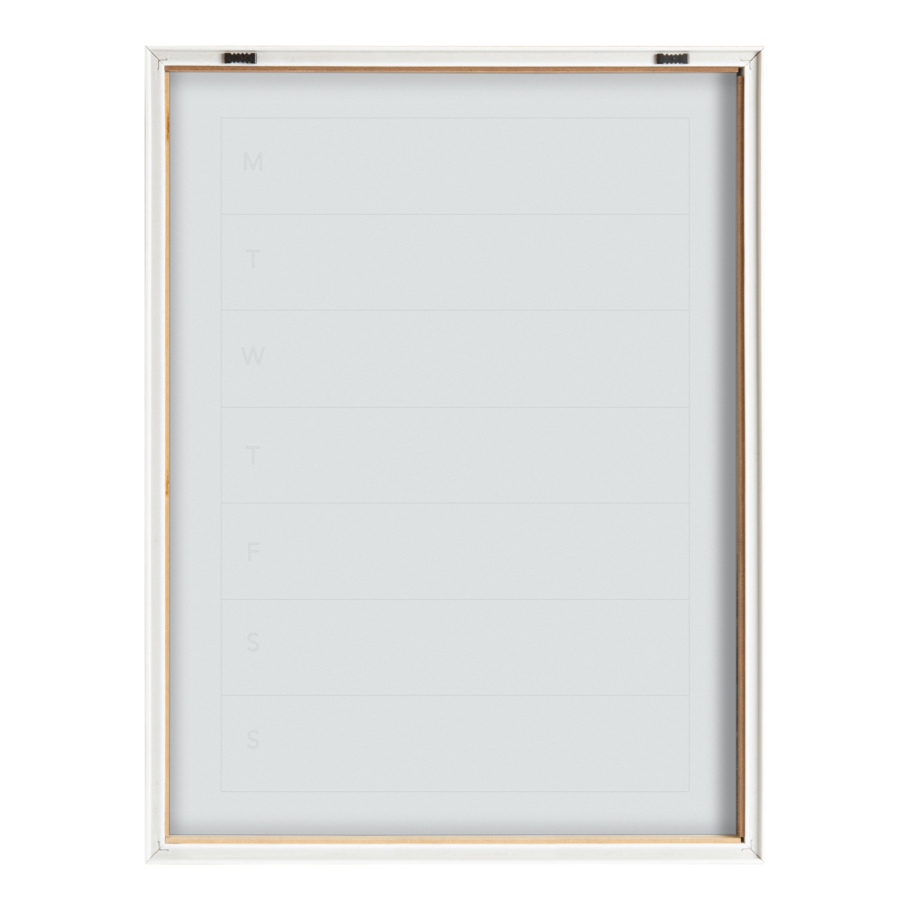 Blake Weekly Menu Framed Printed Glass by The Creative Bunch Studio