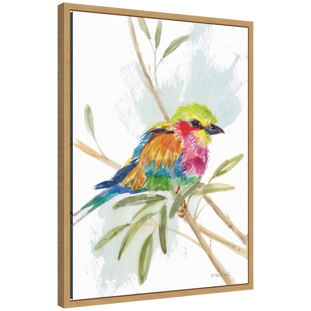 Bright Bird Framed Canvas Art