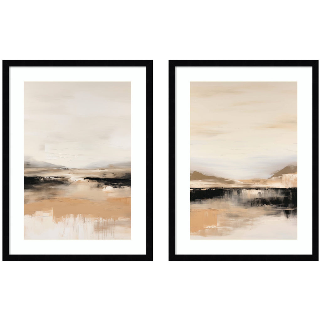 Peaceful Landscape No. 1 & No. 2 2 Piece Framed Wall Art Print Set by Amy Lighthall