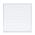 Breeze Block Metal Wall Tile: 15.5" x 15.5" White