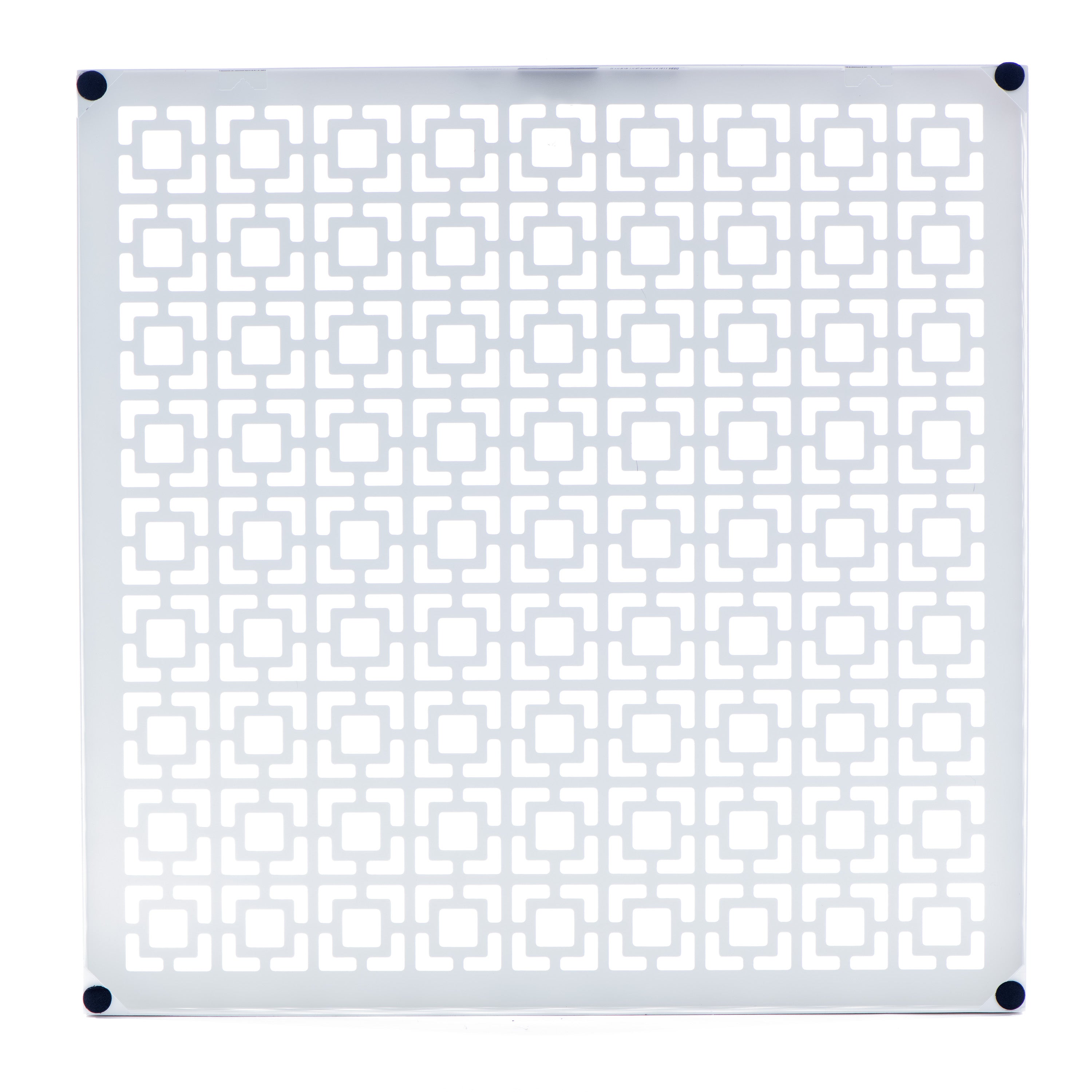Breeze Block Metal Wall Tile: 15.5" x 15.5" White