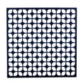 Breeze Block Metal Wall Tile: 15.5" x 15.5" Black