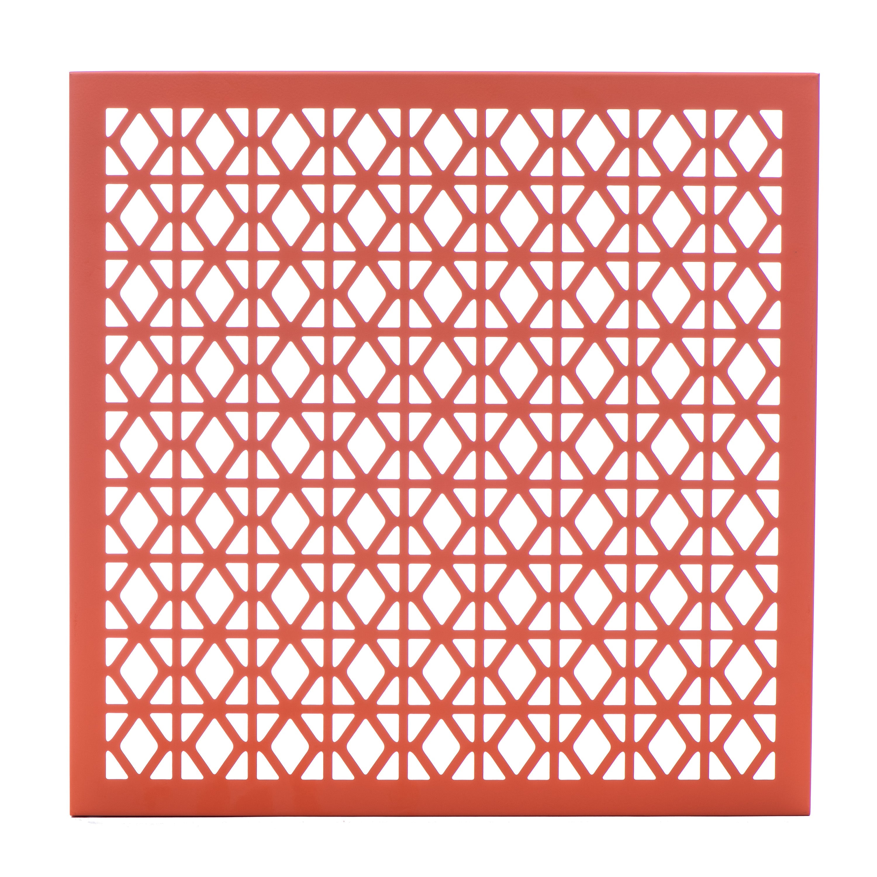 Breeze Block Metal Wall Tile: 15.5" x 15.5" Orange