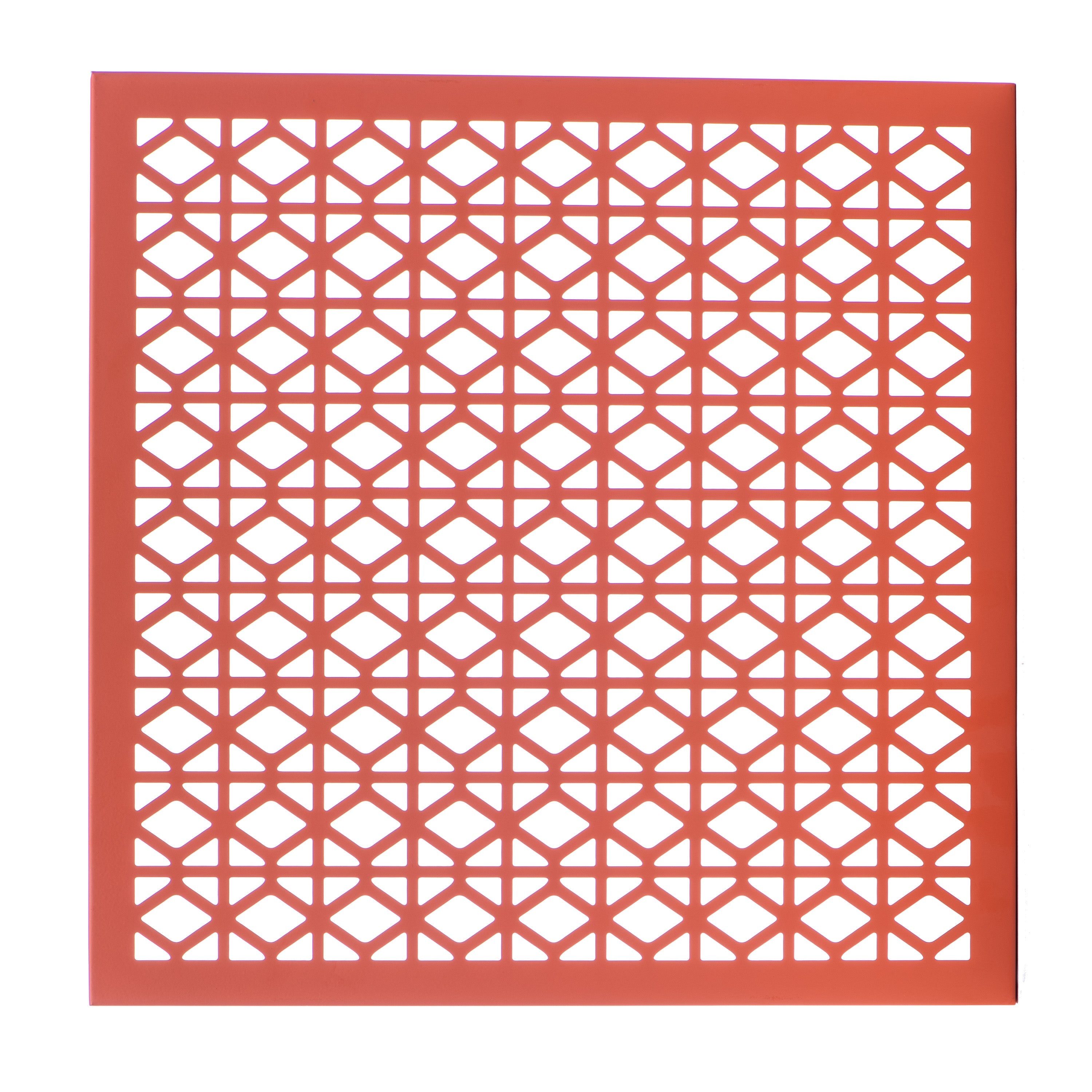 Breeze Block Metal Wall Tile: 15.5" x 15.5" Orange