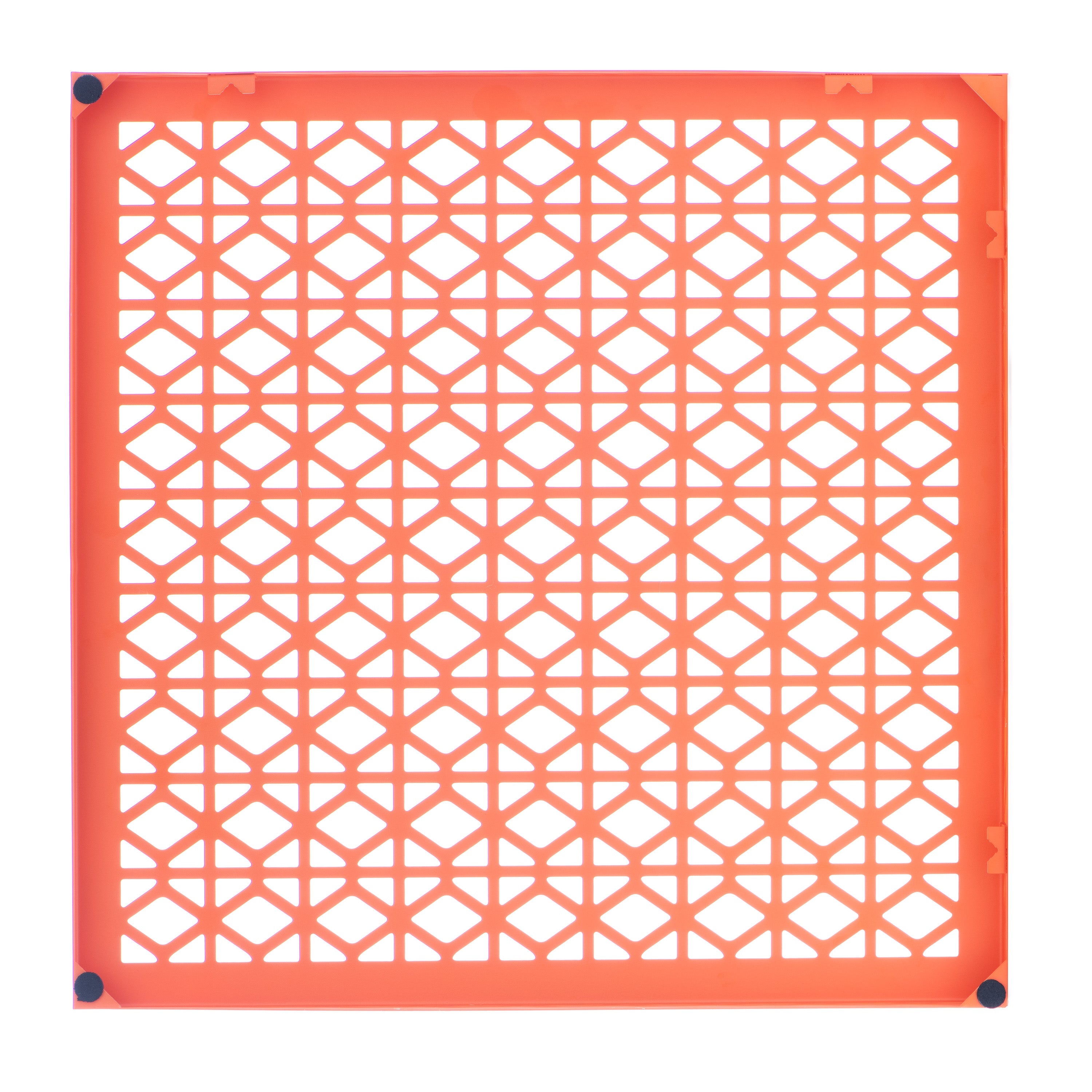 Breeze Block Metal Wall Tile: 15.5" x 15.5" Orange