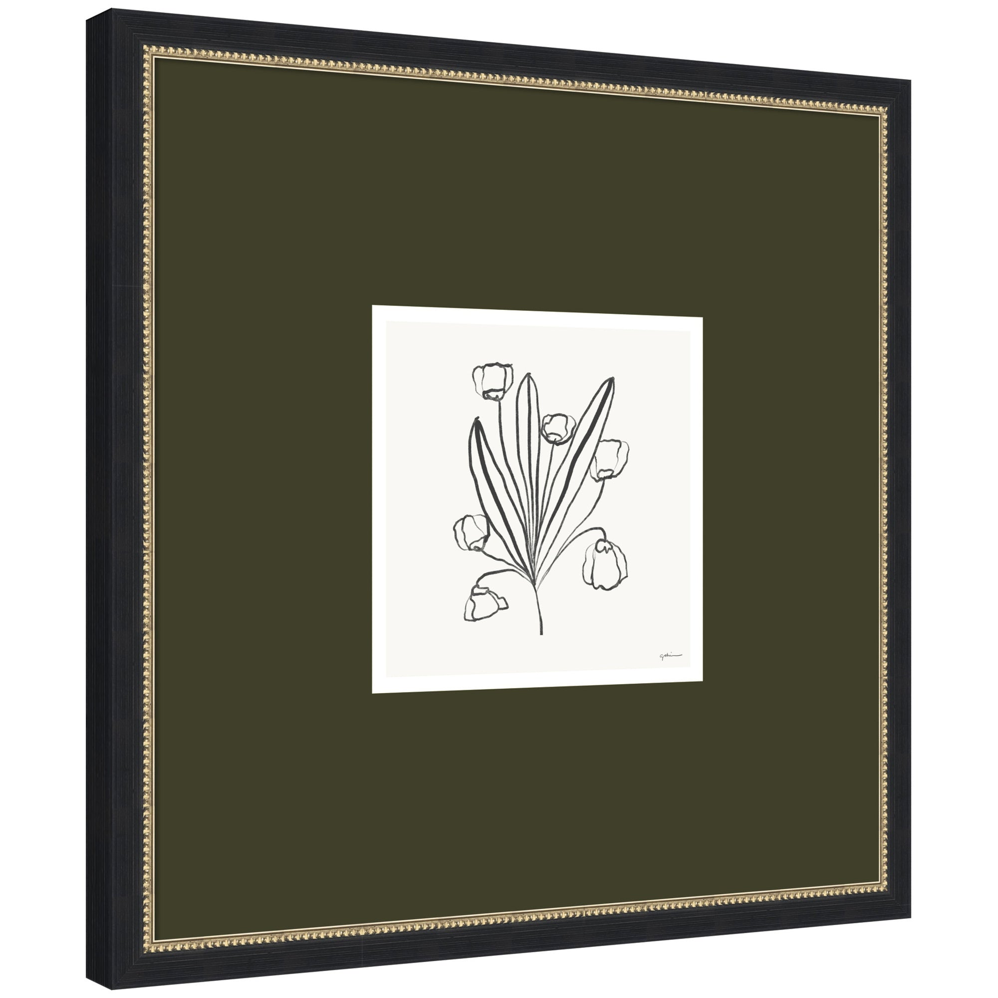 Floral Bouquet by Gabrielly Guedes Framed Wall Art Print