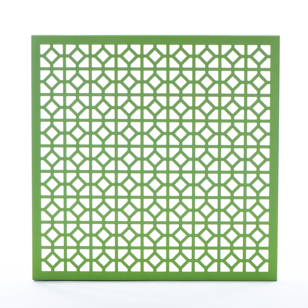 Breeze Block Metal Wall Tile: 15.5" x 15.5" Greenery
