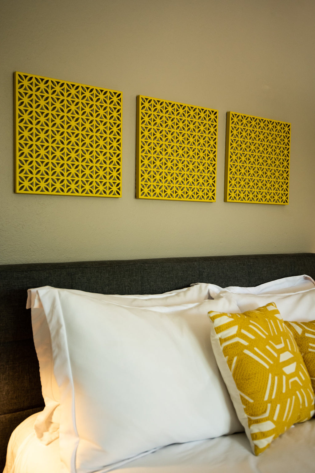Breeze Block Metal Wall Tile: 15.5" x 15.5" Lemon