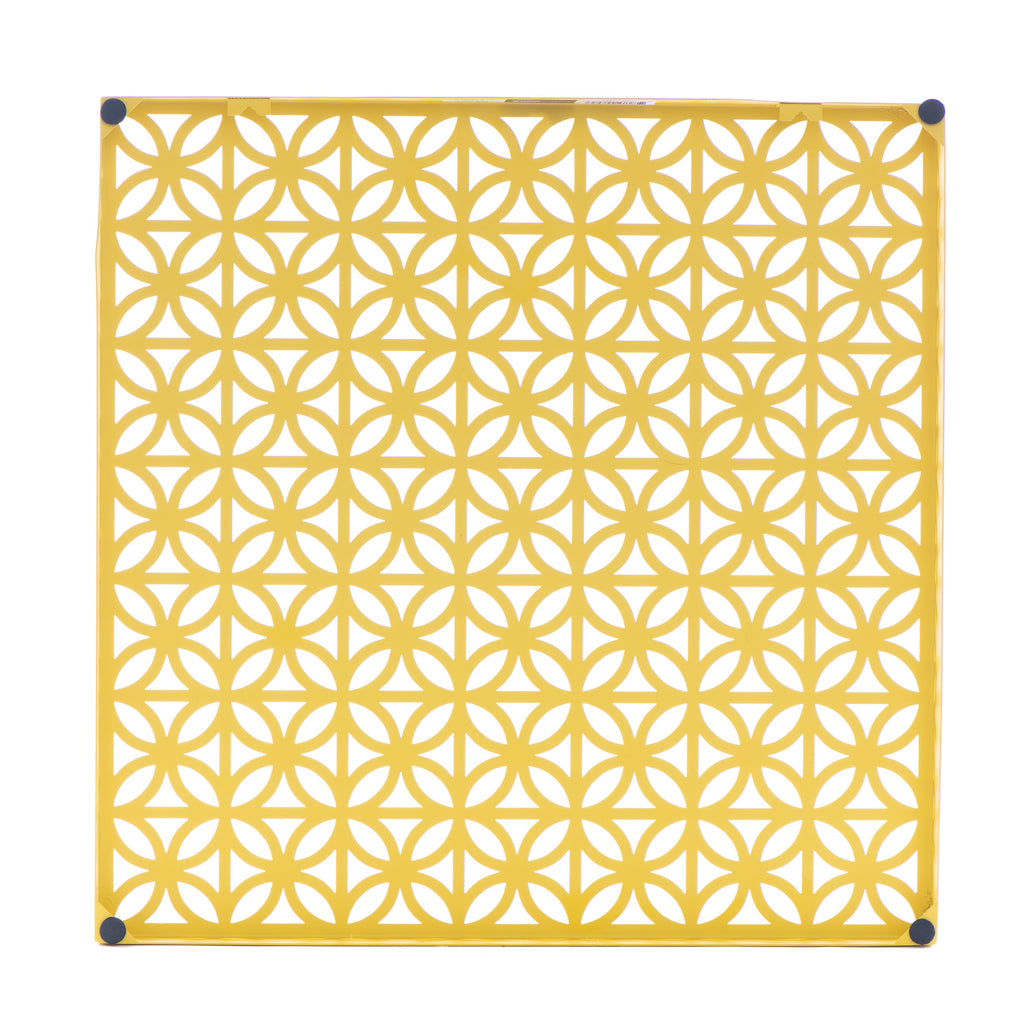 Breeze Block Metal Wall Tile: 15.5" x 15.5" Lemon