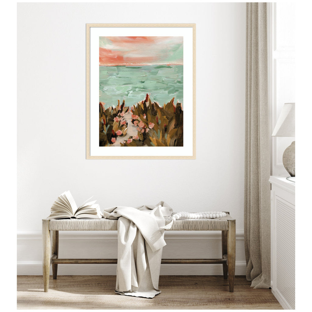 Framed Art Landscape 02 Beach by Annie Quigley