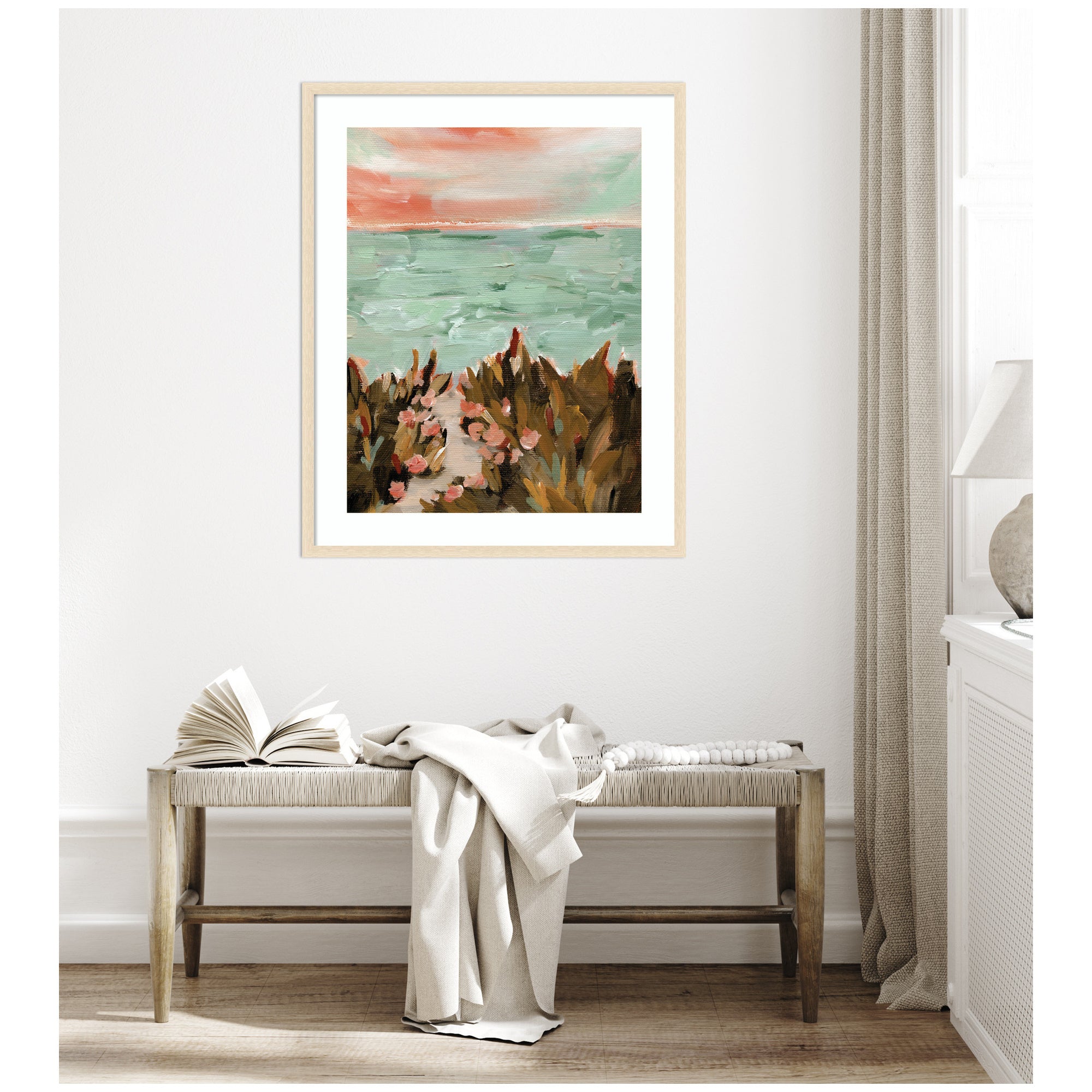 Framed Art Landscape 02 Beach by Annie Quigley