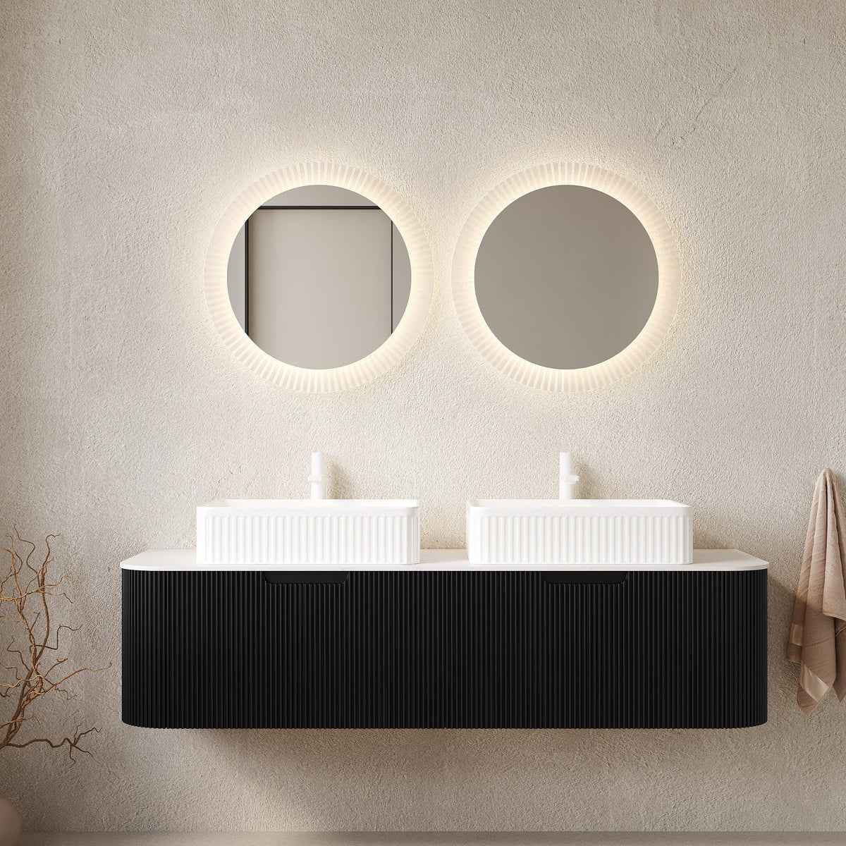 Dina 60-Inch Bathroom Vanity with Ceramic Basin