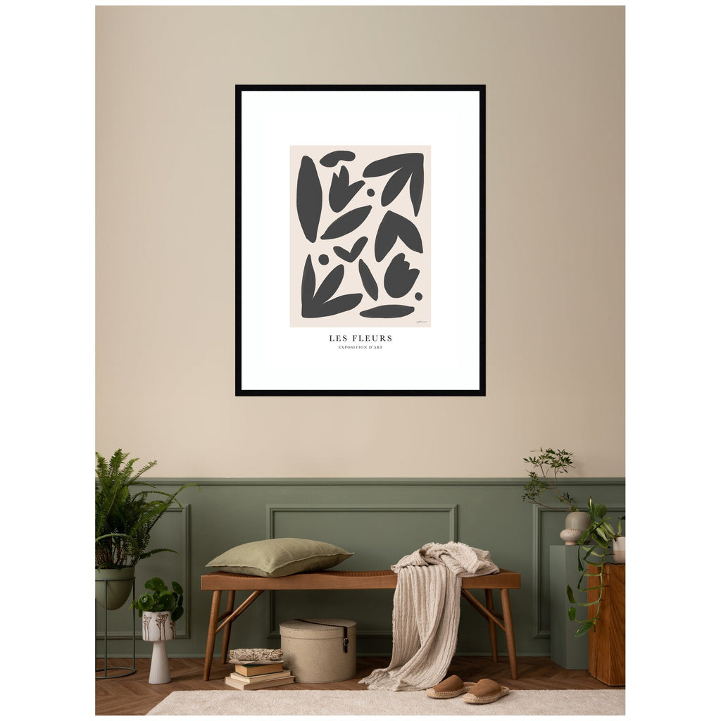 Exposition d Art Les Fleurs by Gabrielly Guedes Framed Wall Art Print
