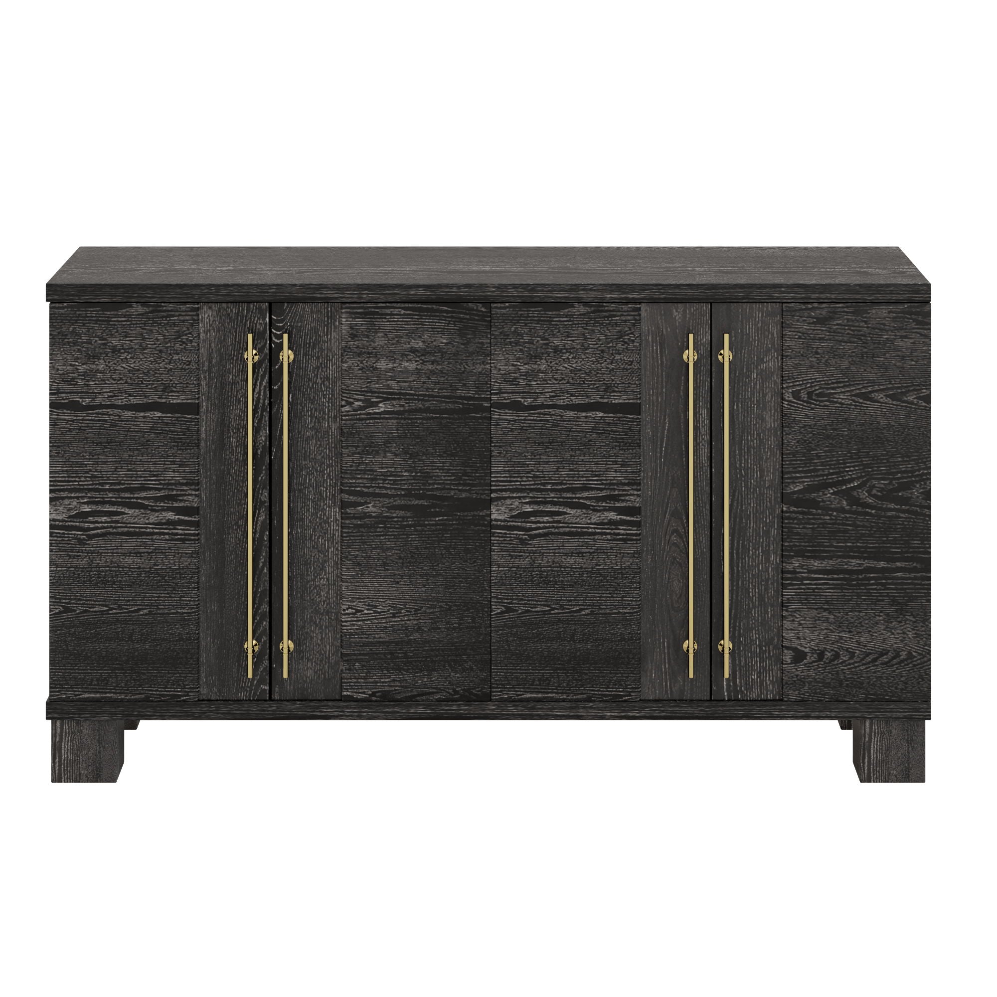 Modern Wood Sideboard with Adjustable Shelves