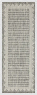 Sunshine 2'7" x 7'3" Indoor/Outdoor Runner Rug - Silver