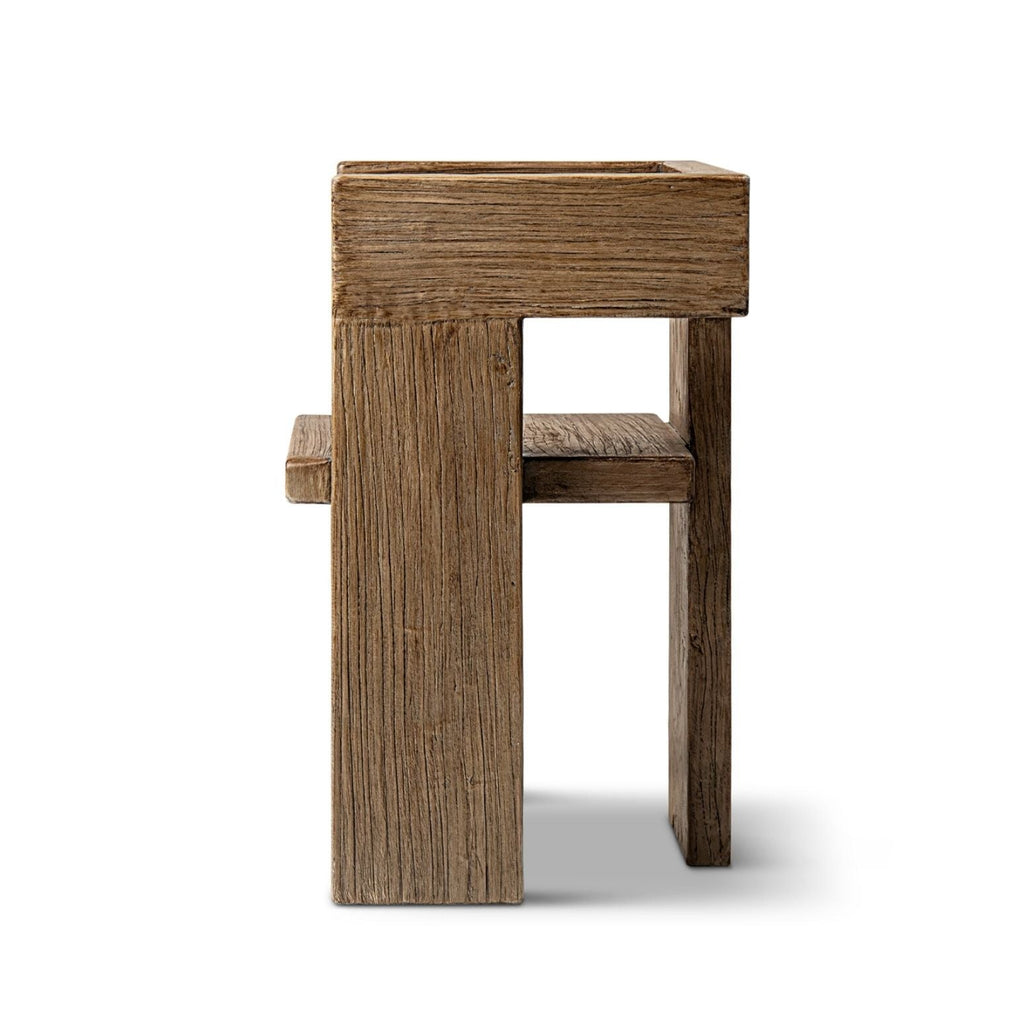 Avenel Sculptural Reclaimed Elm Accent Chair