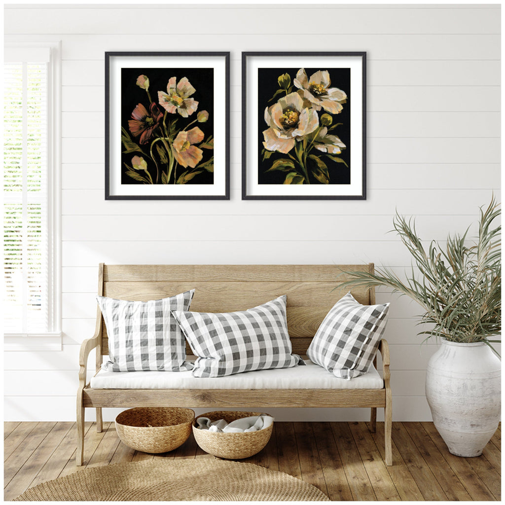 Moody Floral 5 & 8 2 Piece Framed Wall Art Print Set by Annie Quigley